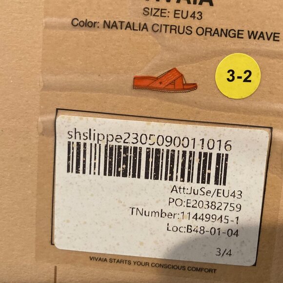 VIVAIA EU 43 NATALIA CITRUS ORANGE WAVE    US 11  SCAMMERS BEWARE U R B REPORTED - Picture 6 of 7